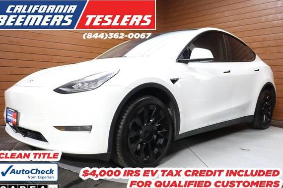 TESLA MODEL Y 2021 5YJYGDEE9MF185196 image